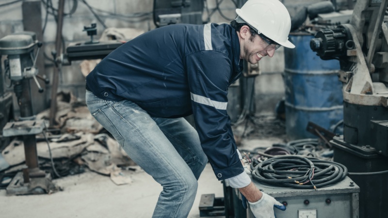 Repetitive stress injury at industrial job